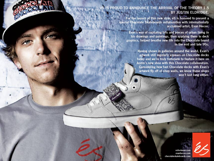 Theory 靴 Justin Eldridge, Chocolate, eS, Evan Hecox, Theory - Skateboarding