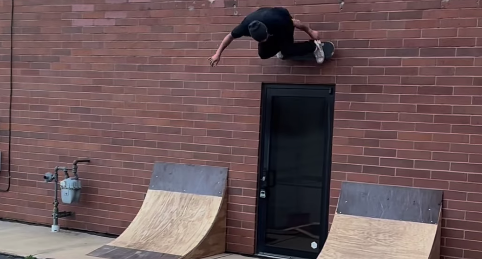 This Is A Wallride: Watch As Skater Conquers This Brick Wall Channel ...