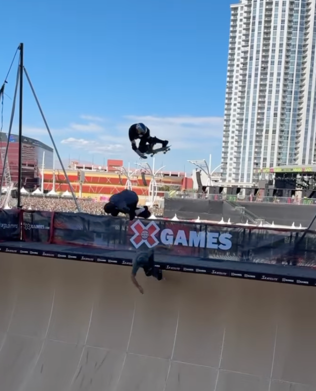 Tony Rios Ramp Tony, Sandro, and Bucky Lay Out a Flawless Triple on the Vert Ramp ...