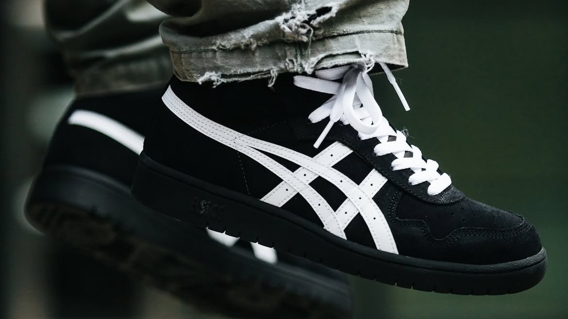 Asics Skateboarding Drops Tasteful New Black/Reddish Brown Gel