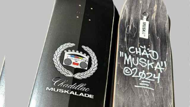 Chad MUSKA Skateboard Deck Silhouette Yellow Shorty's