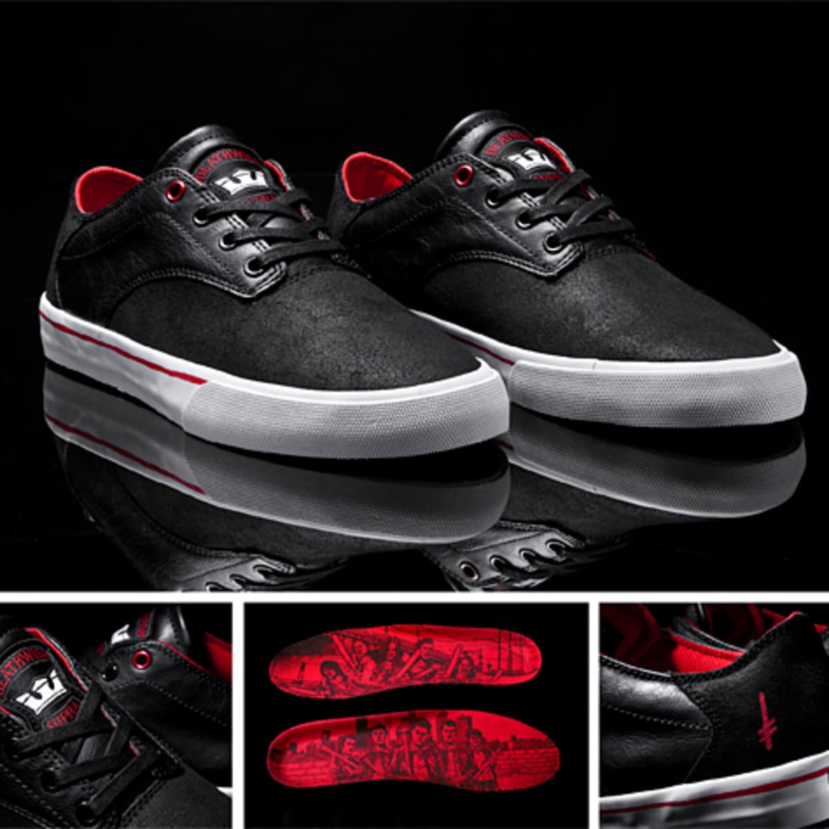 SUPRA Pistol Low Top Limited Edition Deathwish Collab TransWorld