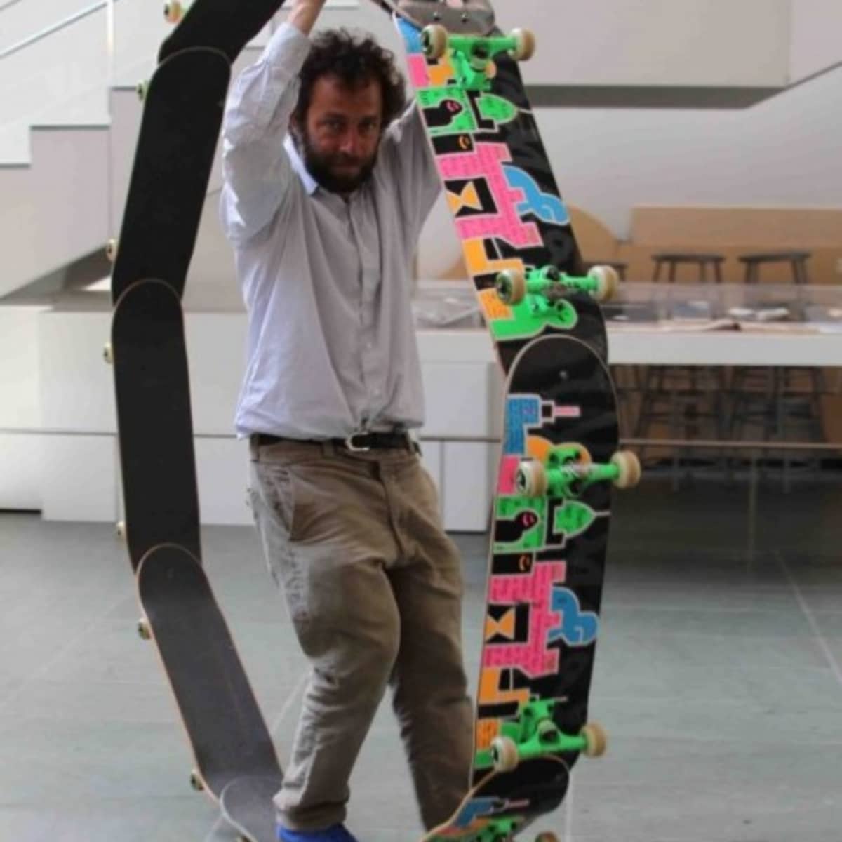 Mark Gonzales Circle Board @ MoMA