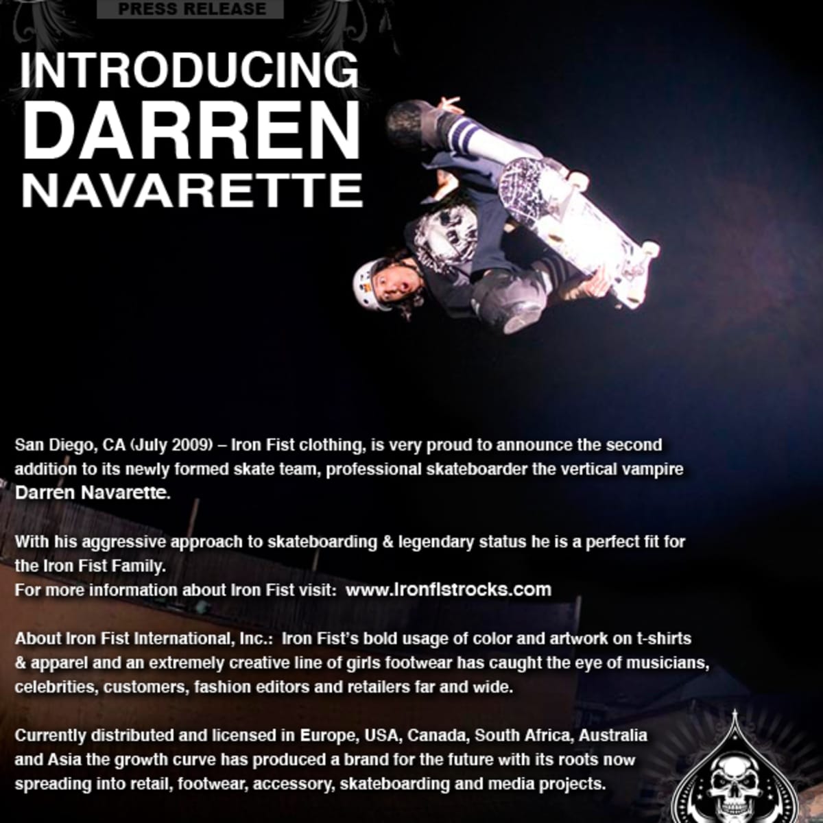 Darren Navarette On Iron Fist Clothing TransWorld SKATEboarding Magazine