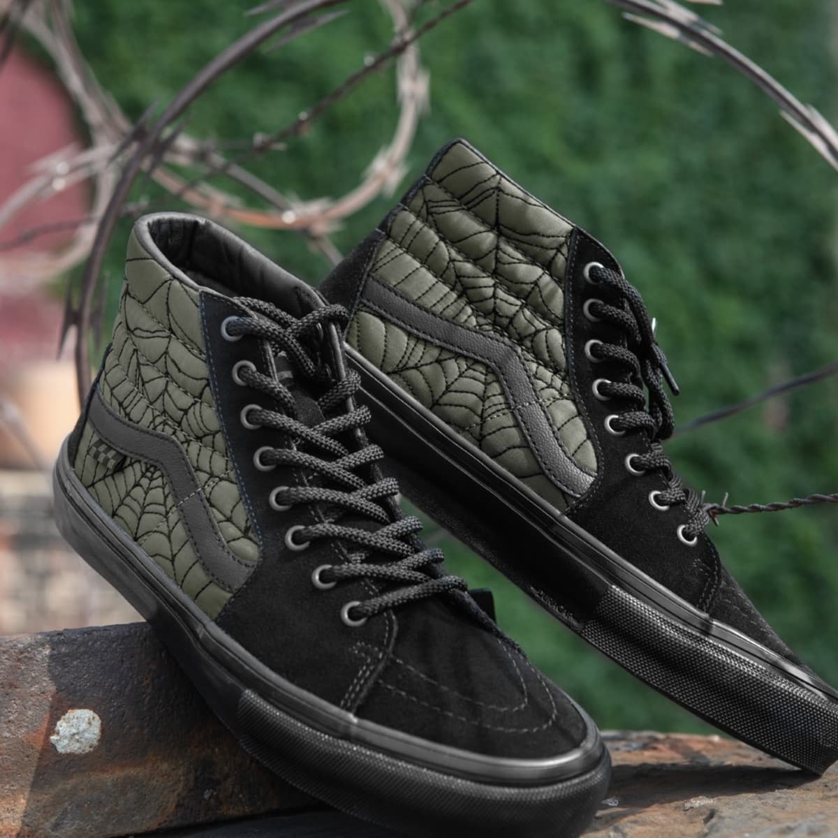 靴 Vans Skate Sk8-Hi Ben Kadow Spider Web