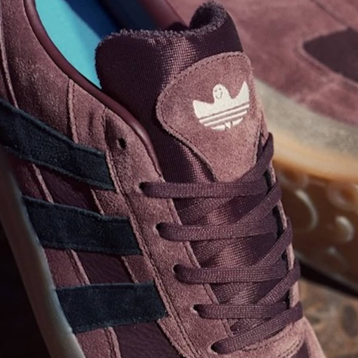 ALOHA-BEAR Adidas Gonz Aloha Super 80's Skate Shoes - aurora ruby/black