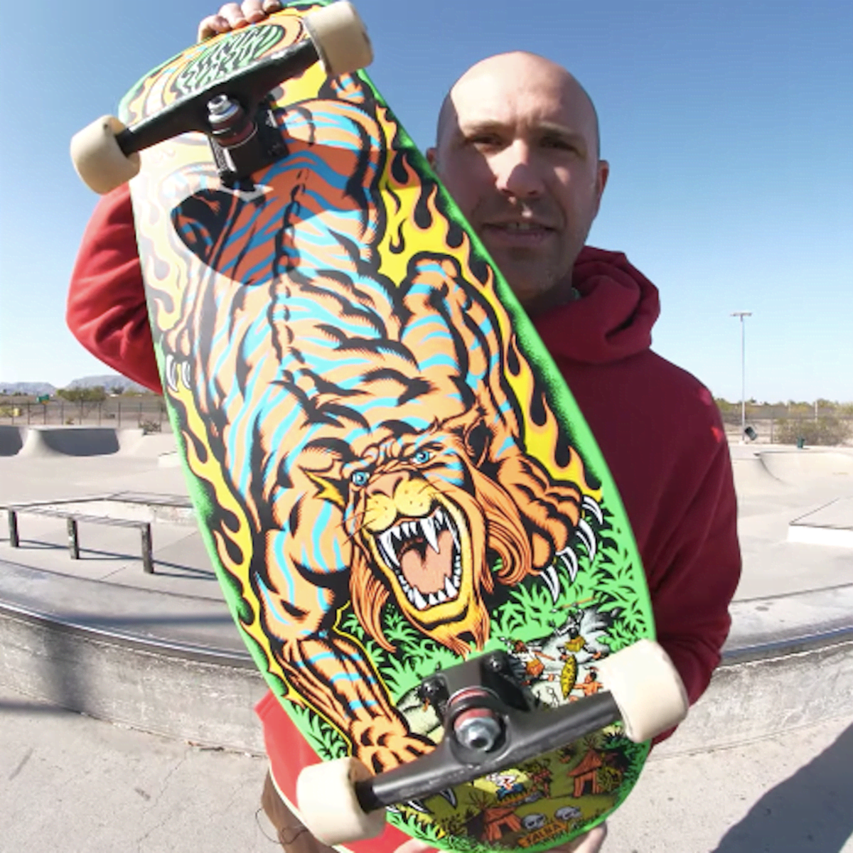 SANTA CRUZ Salba サルバタイガー スケートボード 80年代 復刻