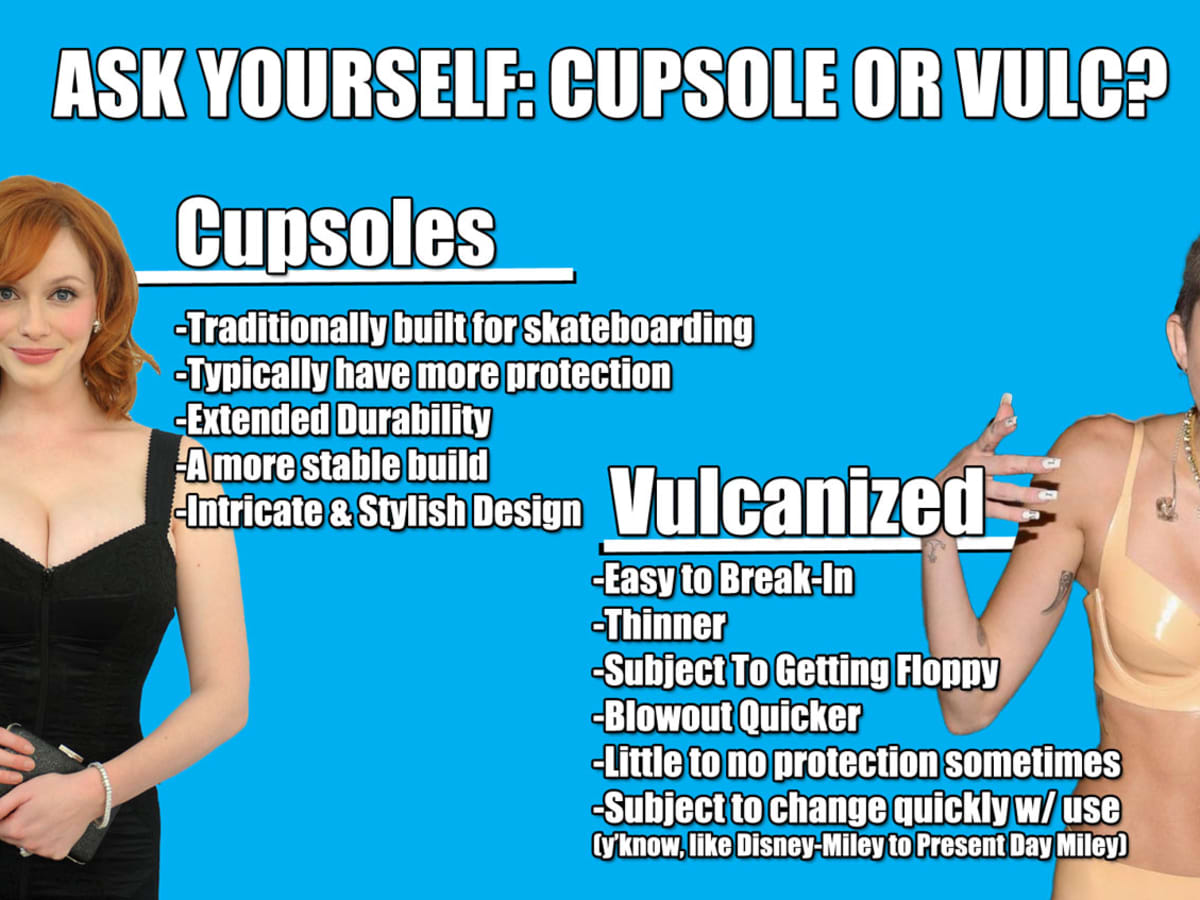 Cupsole vs vulc hot sale