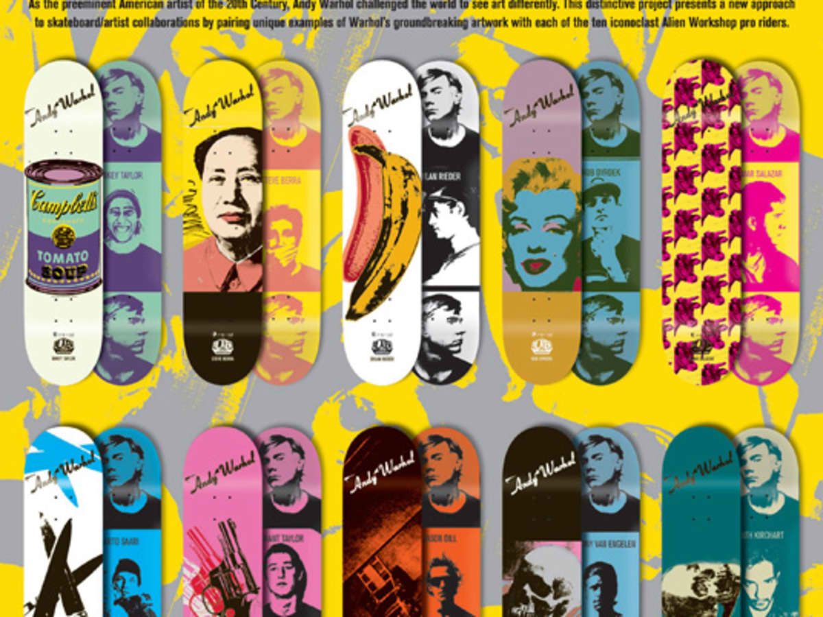 Andy warhol エイリアンワークショップ スケートボード デッキ アンディウォーホル alien workshop｜ファッション