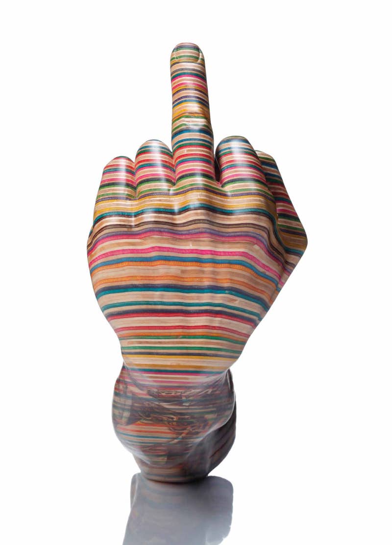 HUF X Haroshi Vinyl Middle Finger