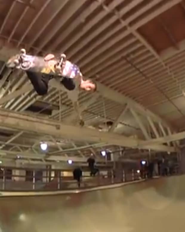 Ben Raybourn in the Nike SB Warehouse TransWorld SKATEboarding