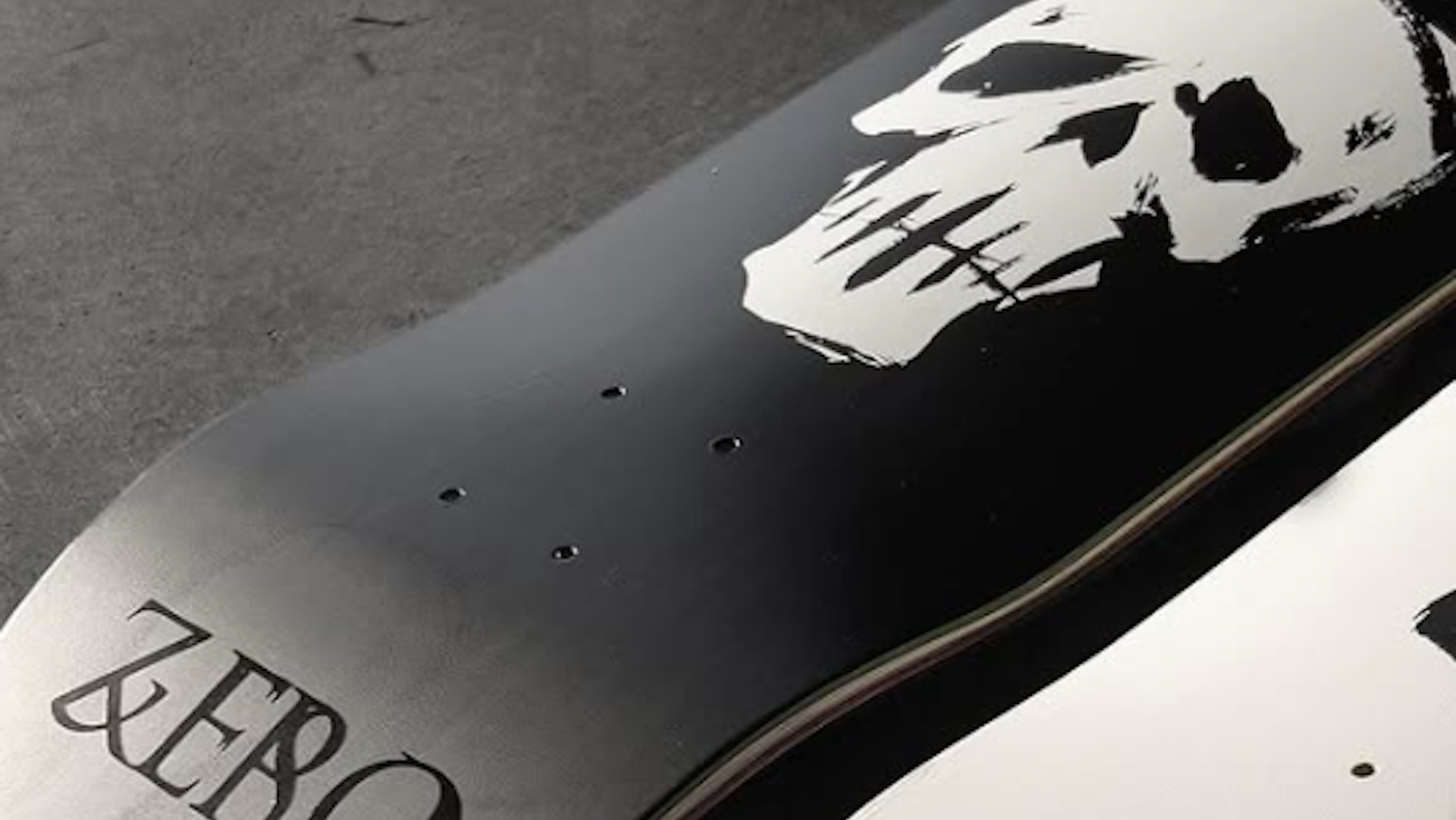 Planche Skate Zero Bam Margera - Design Crâne Unique - Noir - Bois D'Érable Canadien