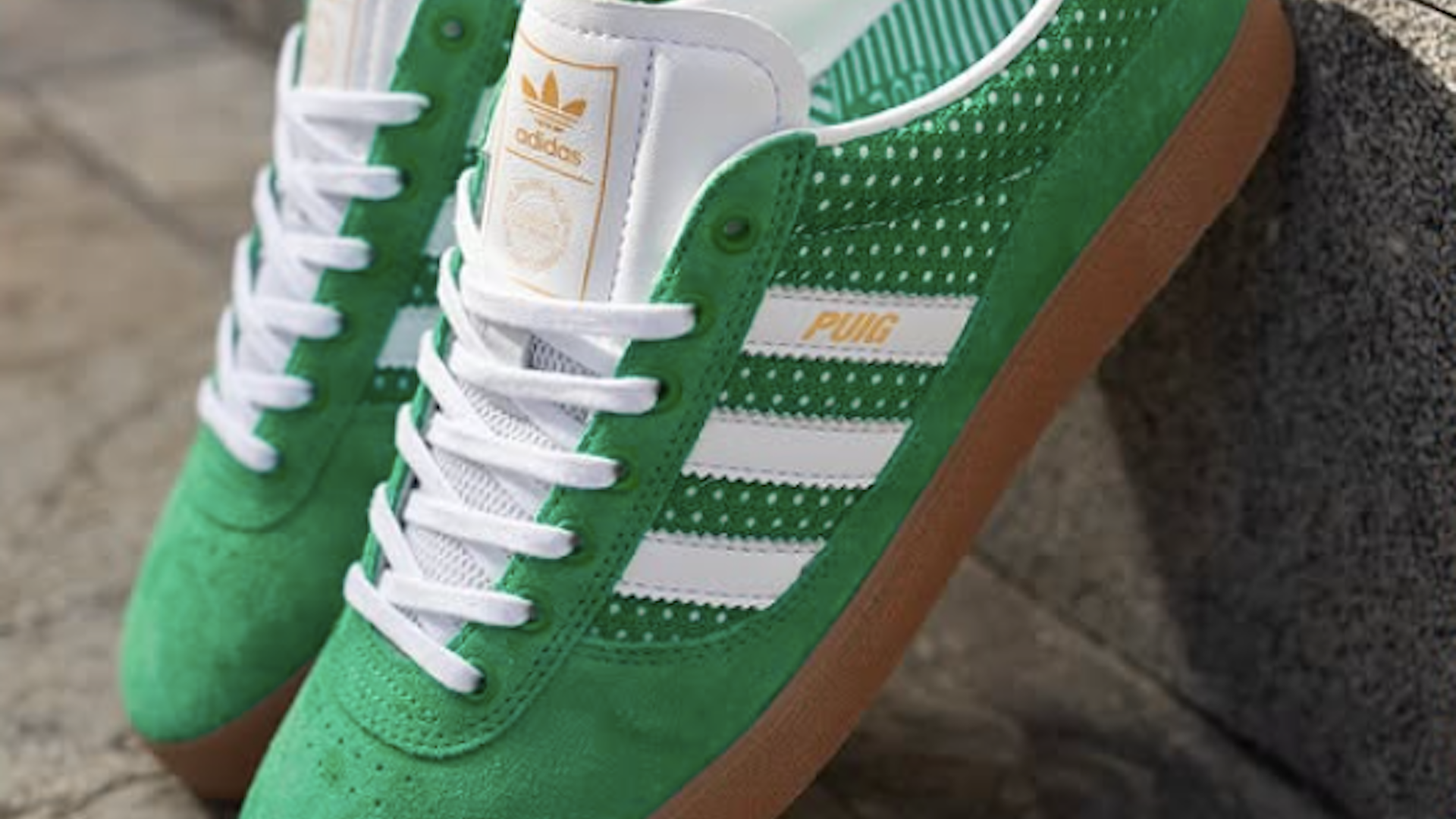 adidas gazelle silver green womens Adidas PUIG SAMBA (Black/White) – humidity main image 1