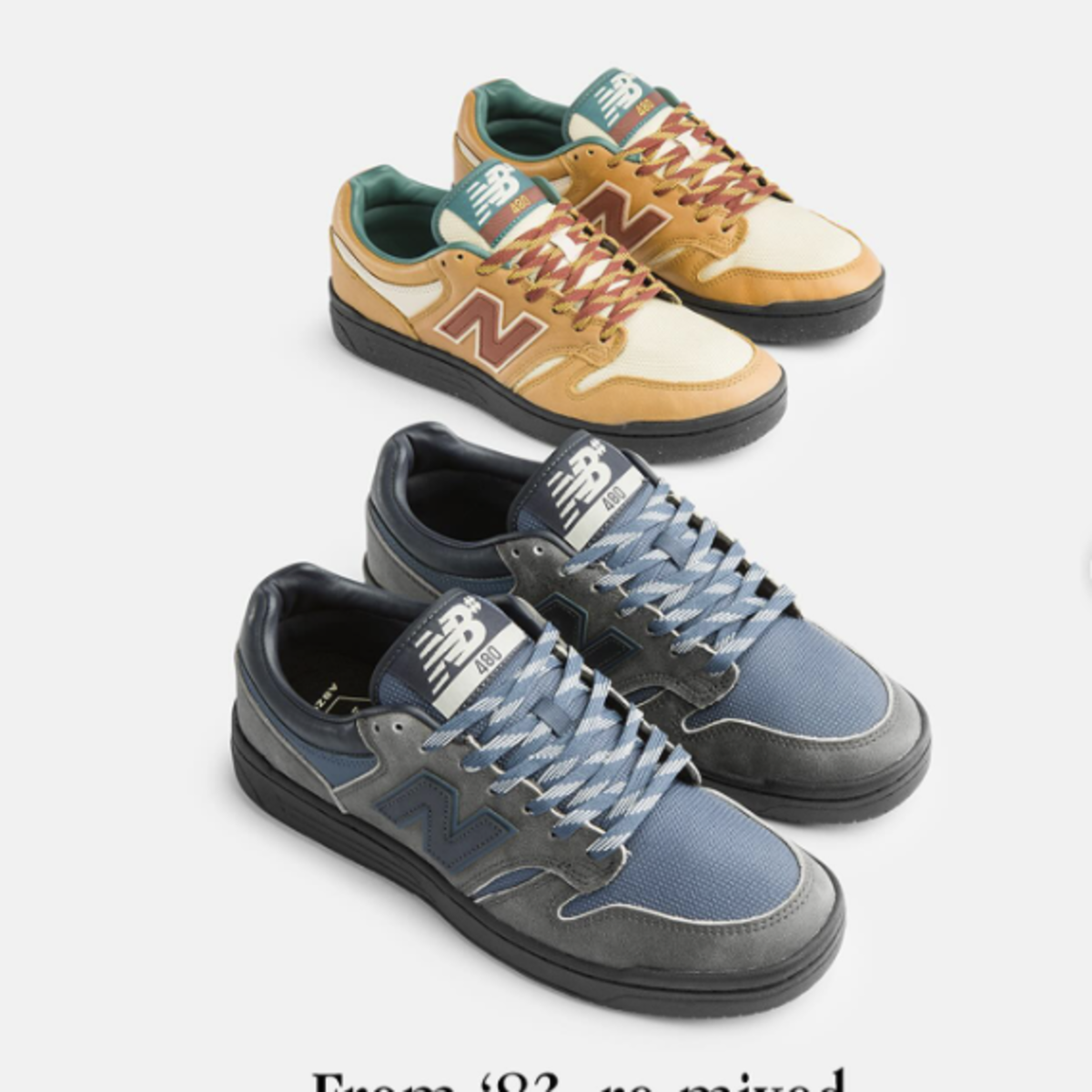New Balance Introduces the 480 Shoe Re-Mixed From '83