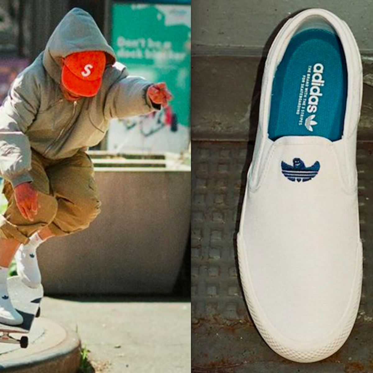First Look: Mark Gonzales' adidas Shmoofoil Slip in White