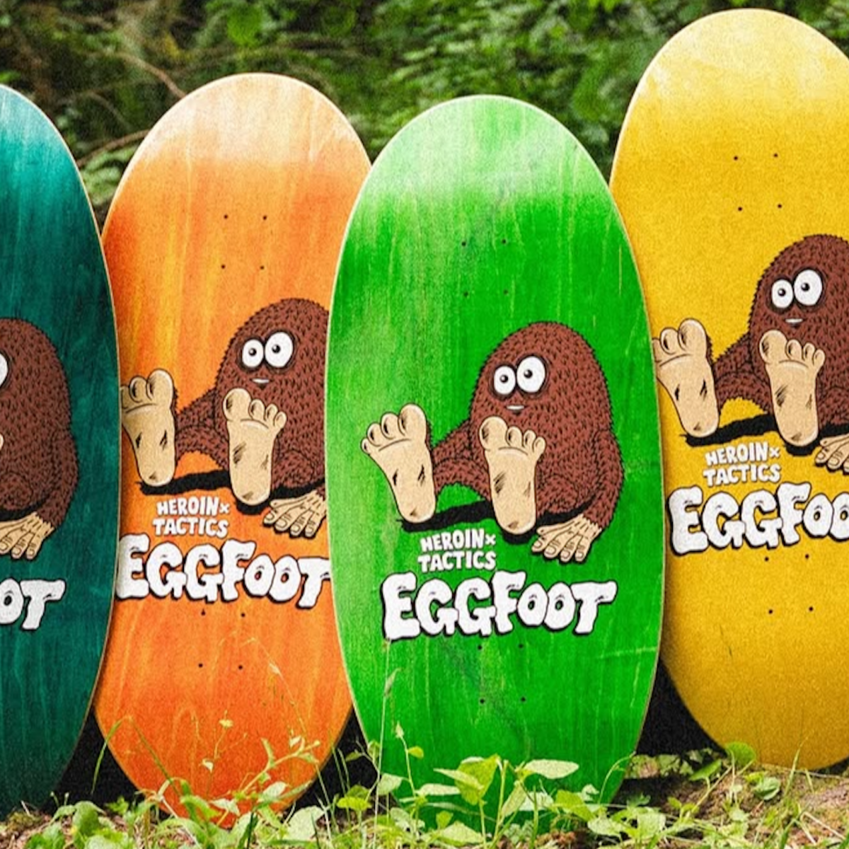 HEROIN デッキ　HEROIN×TACTICS This New Heroin Skateboards x Tactics Collab Screams Pacific