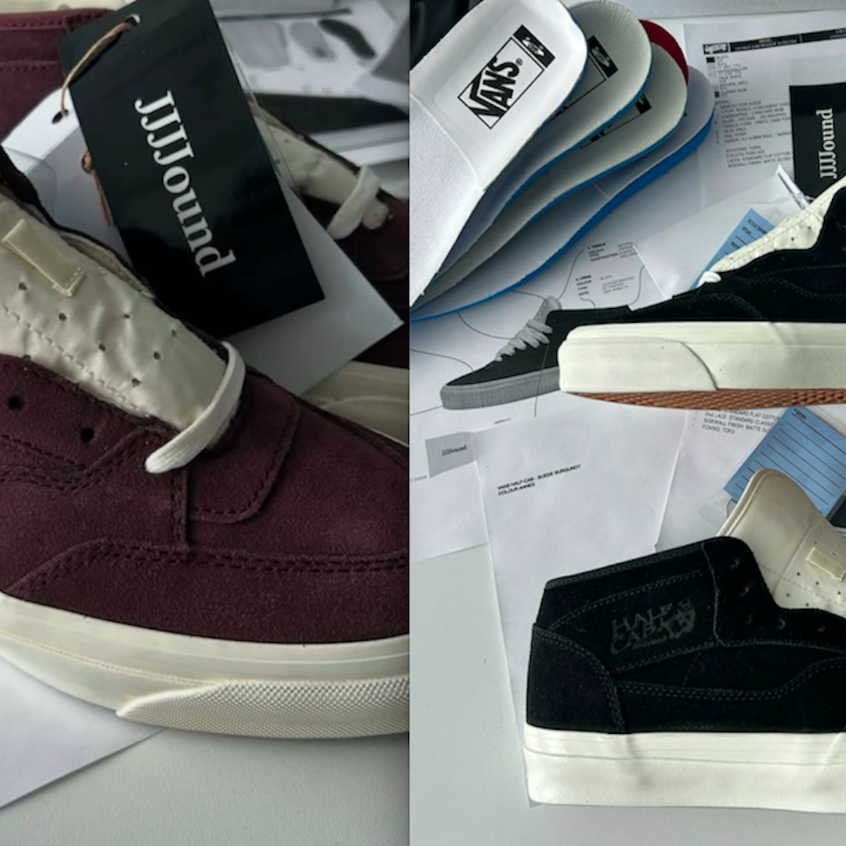 靴 jjjjound vans half cab Vans Teases Special-Edition Half Cab by JJJJound in Black