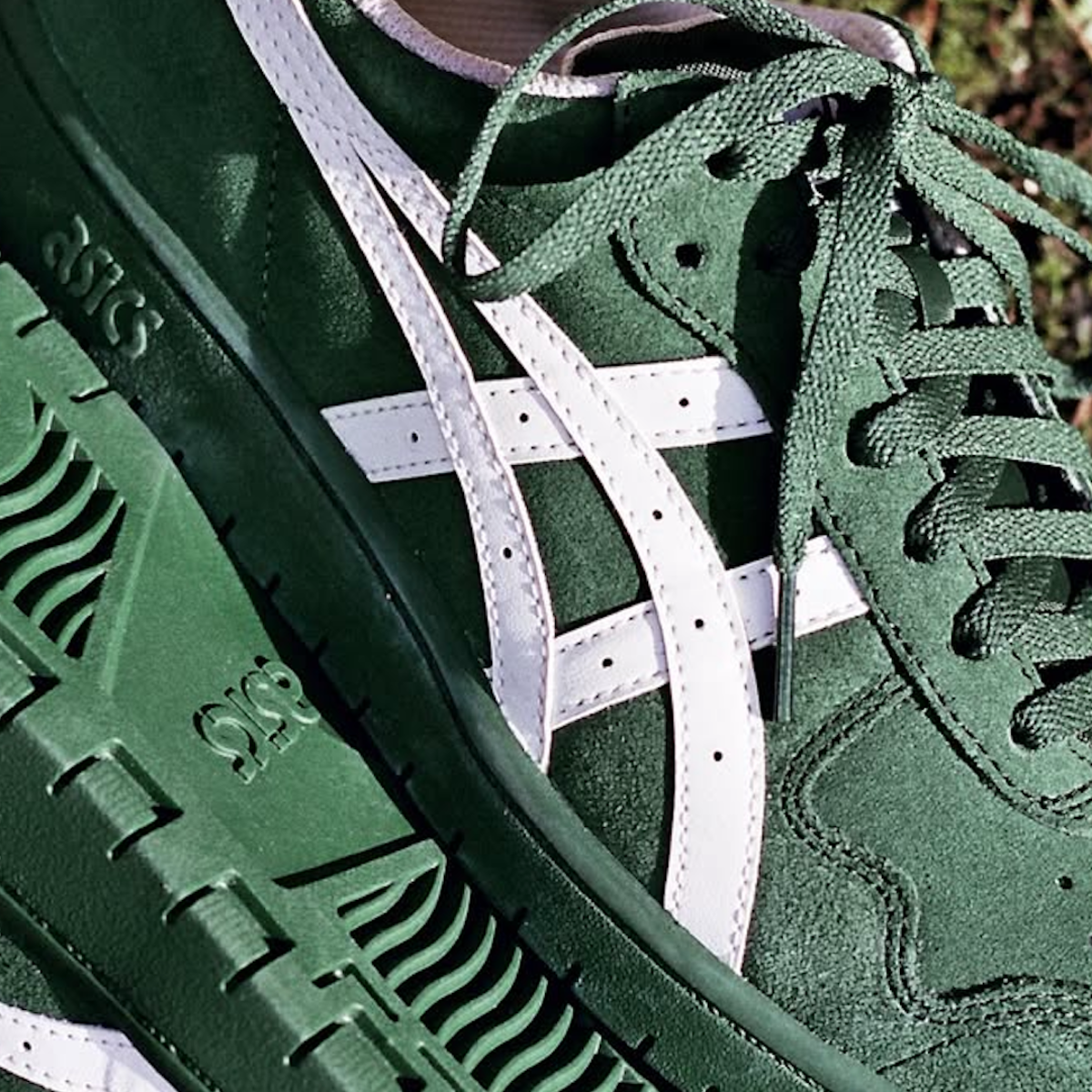A Closer Look at Asics Skateboarding's Forest Night/Cream Japan