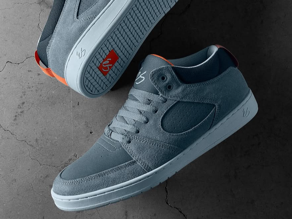 es エス アクセルスリムミッド 27.5 Accel Slim Mid black/white/green - skate shoes | éS skateboarding