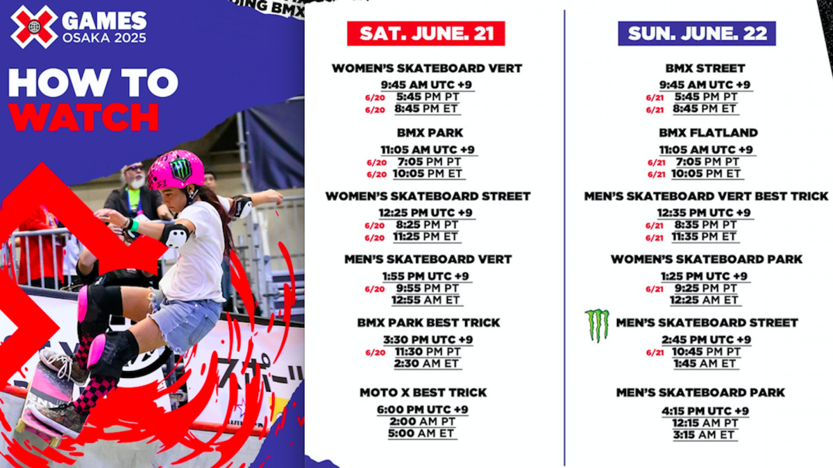 How (and Where) to Watch X Games Osaka 2025 Live This Weekend