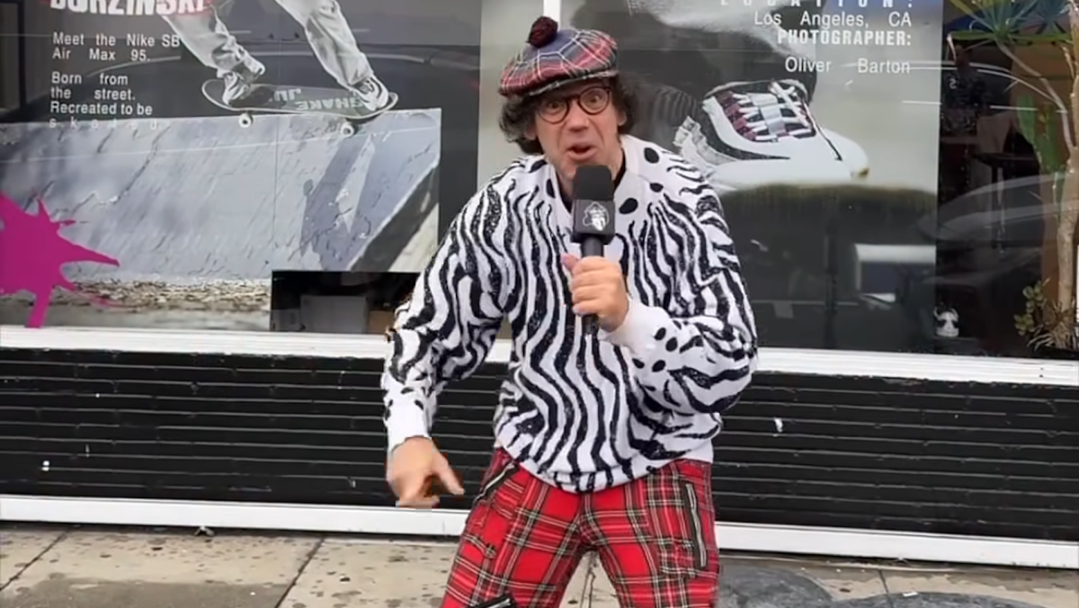 Nardwuar Pulls Up to Kingswell Skateshop to Celebrate the New Nike SB Dunk