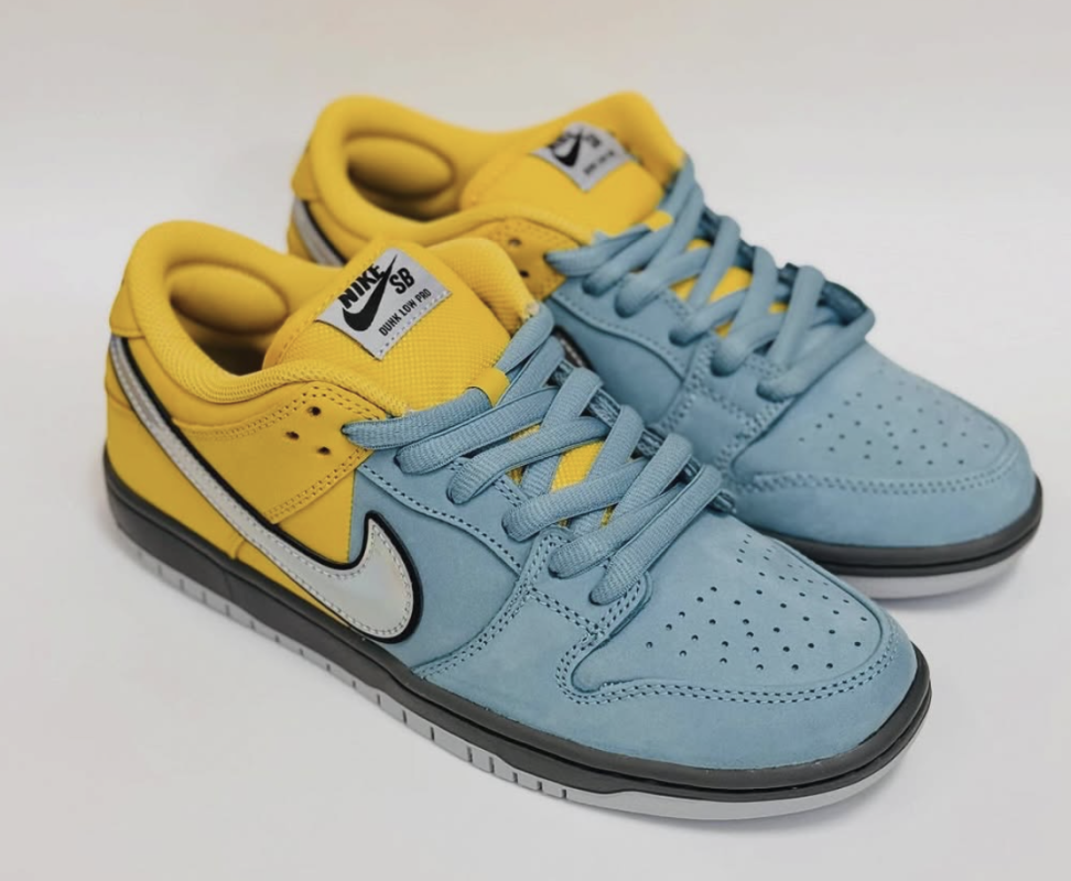 The Nike SB Dunk "Muni Fast Pass" in Carolina Blue/Yellow