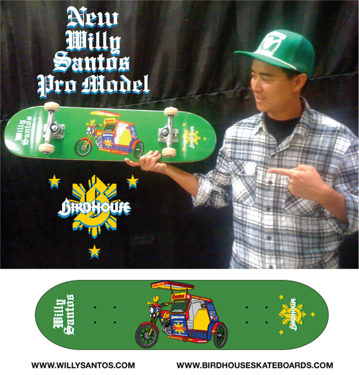 New Willy Santos Footy & Pro Model TransWorld SKATEboarding Magazine