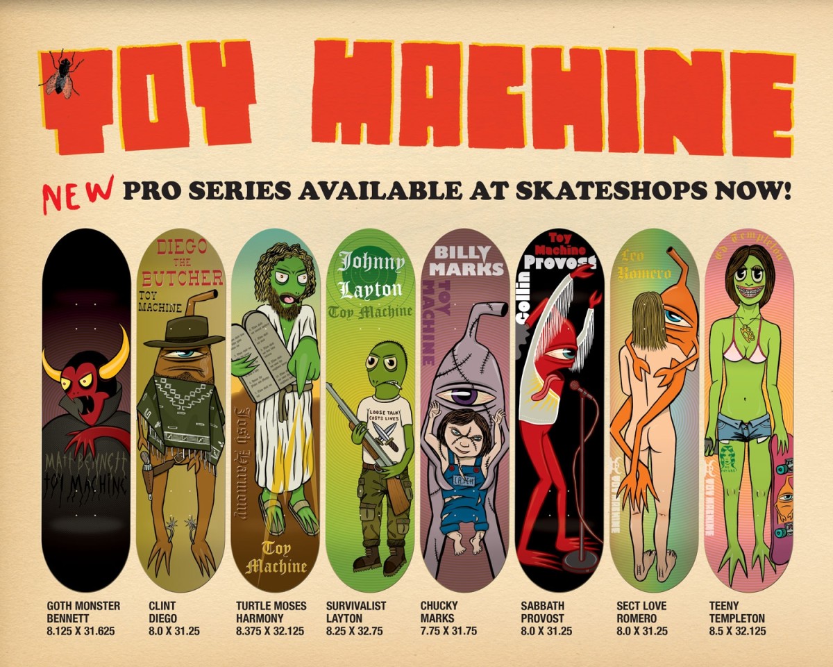 New Toy Machine Pro Series TransWorld SKATEboarding Magazine