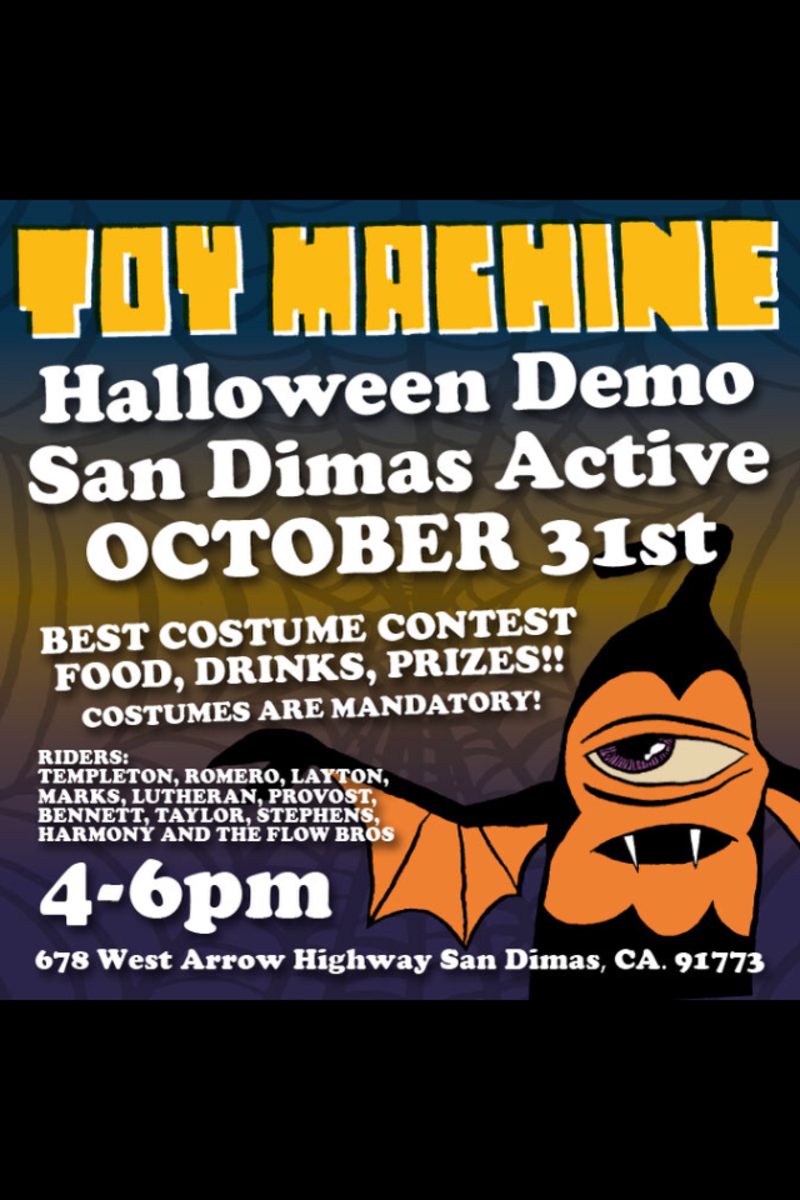 Toy Machine Halloween Demo Active San Dimas TransWorld SKATEboarding