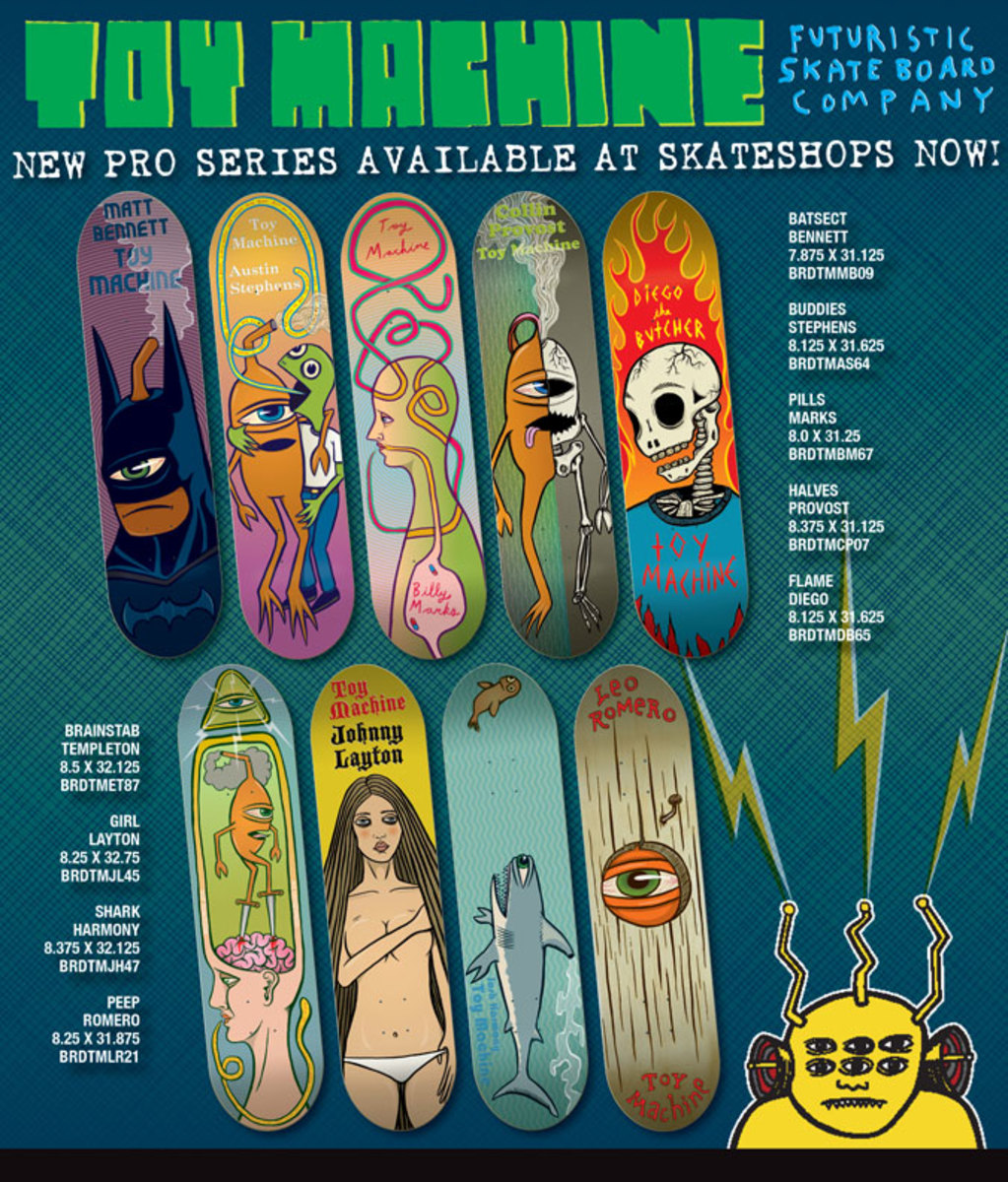 New Toy Machine Pro Series TransWorld SKATEboarding Magazine