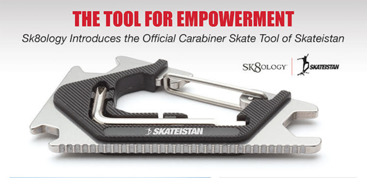 Sk8ology x Skateistan, Official Carabiner Skate Tool TransWorld