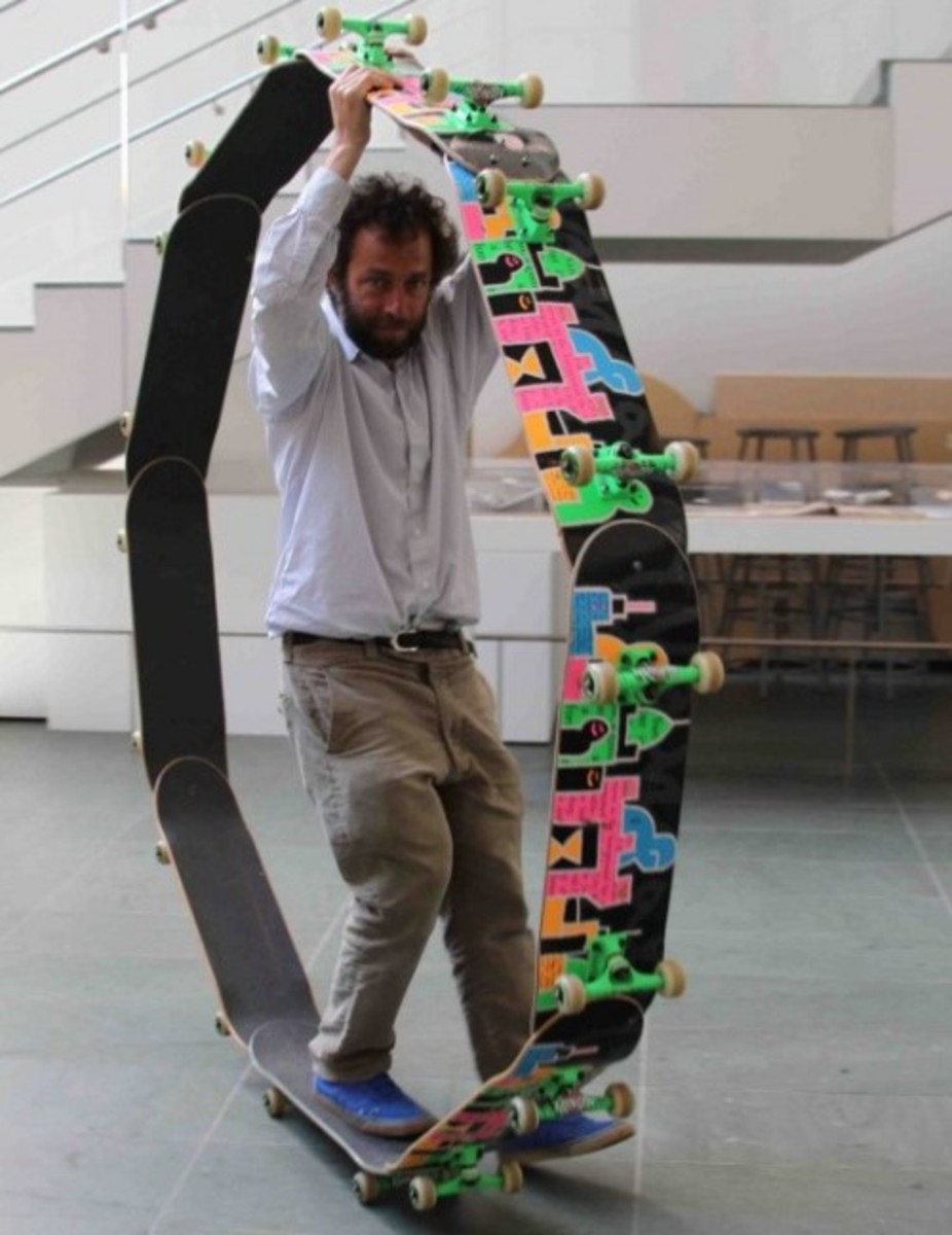 Mark Gonzales Circle Board @ MoMA