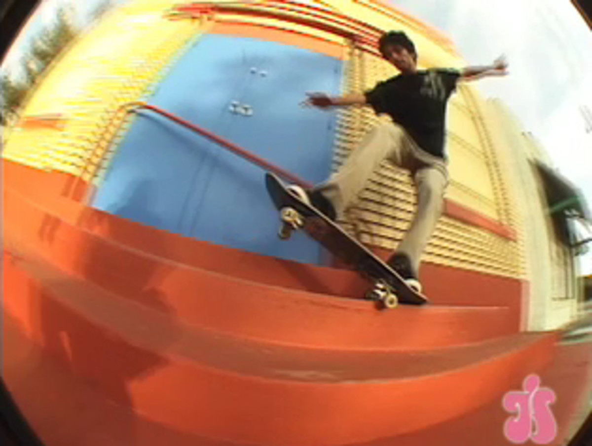 Yonnie Cruz Hubba Footy TransWorld SKATEboarding Magazine