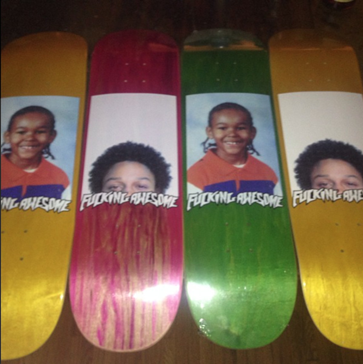 1円～ FUCKING AWESOME NA-KEL SMITH LOGO CLASS PHOTO RD 8.18x31.73