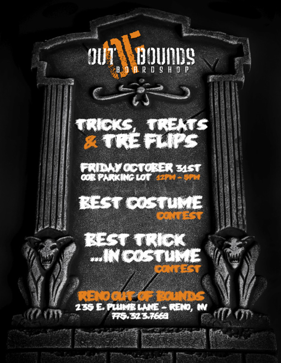 Reno, Nevada, Halloween, Out Of Bounds TransWorld SKATEboarding Magazine