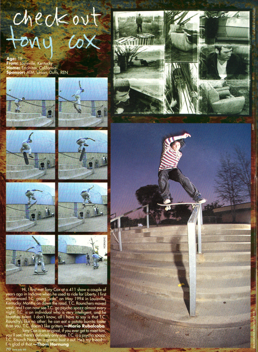 Check Out/Check In: Tony Cox