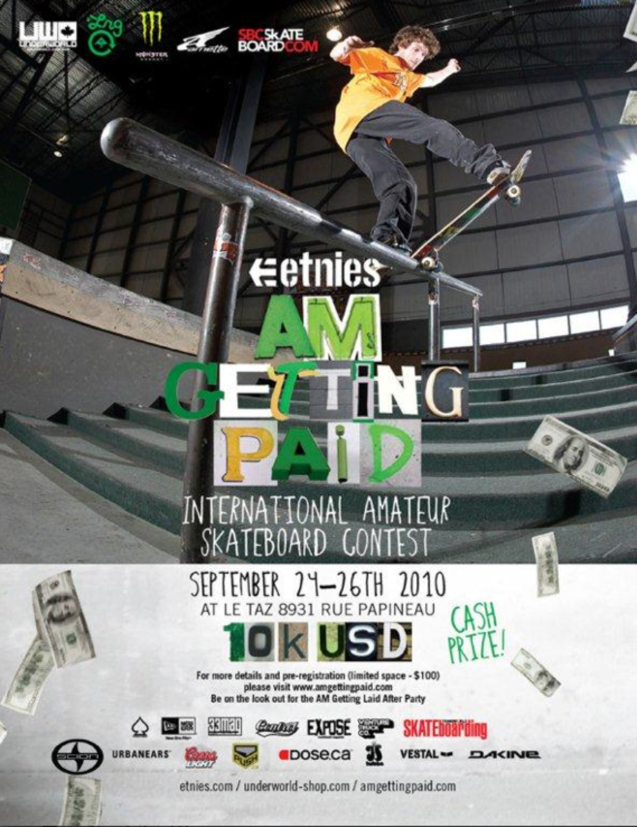 Am Getting Paid Contest In Montreal Schedule TransWorld SKATEboarding