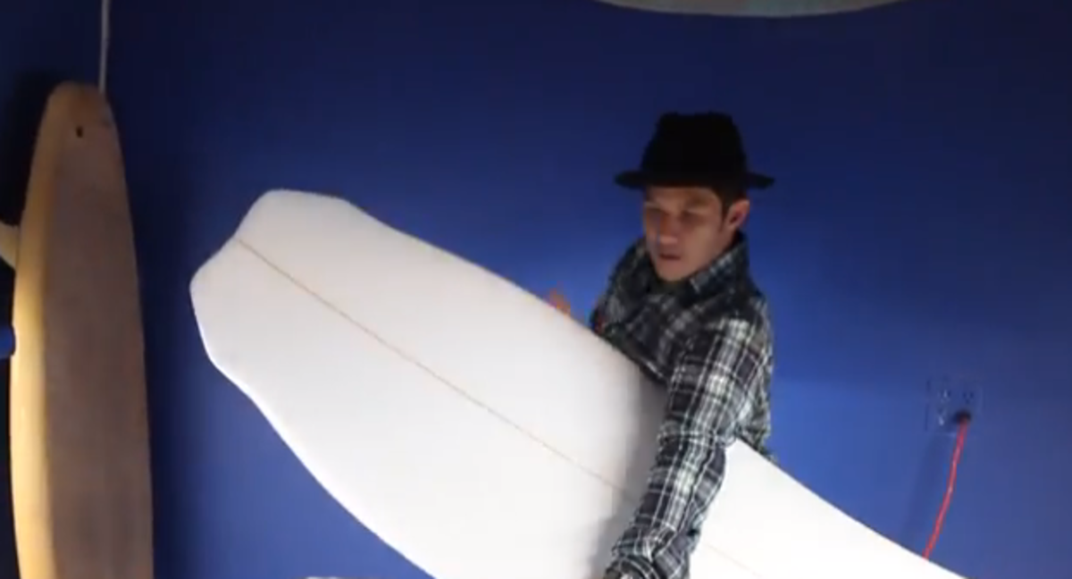UNIV x Hosoi Hammerhead Surfboard With Christian Hosoi