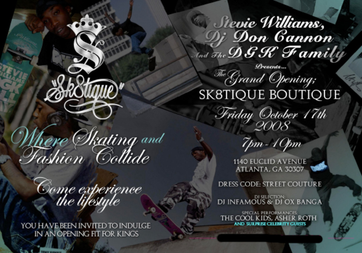 Stevie Williams' Sk8tique Grand Opening