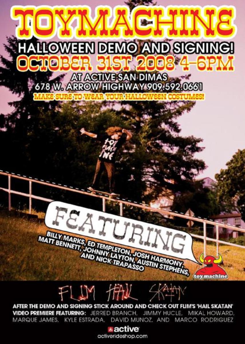 Toy Machine Halloween Demo & Signing TransWorld SKATEboarding Magazine