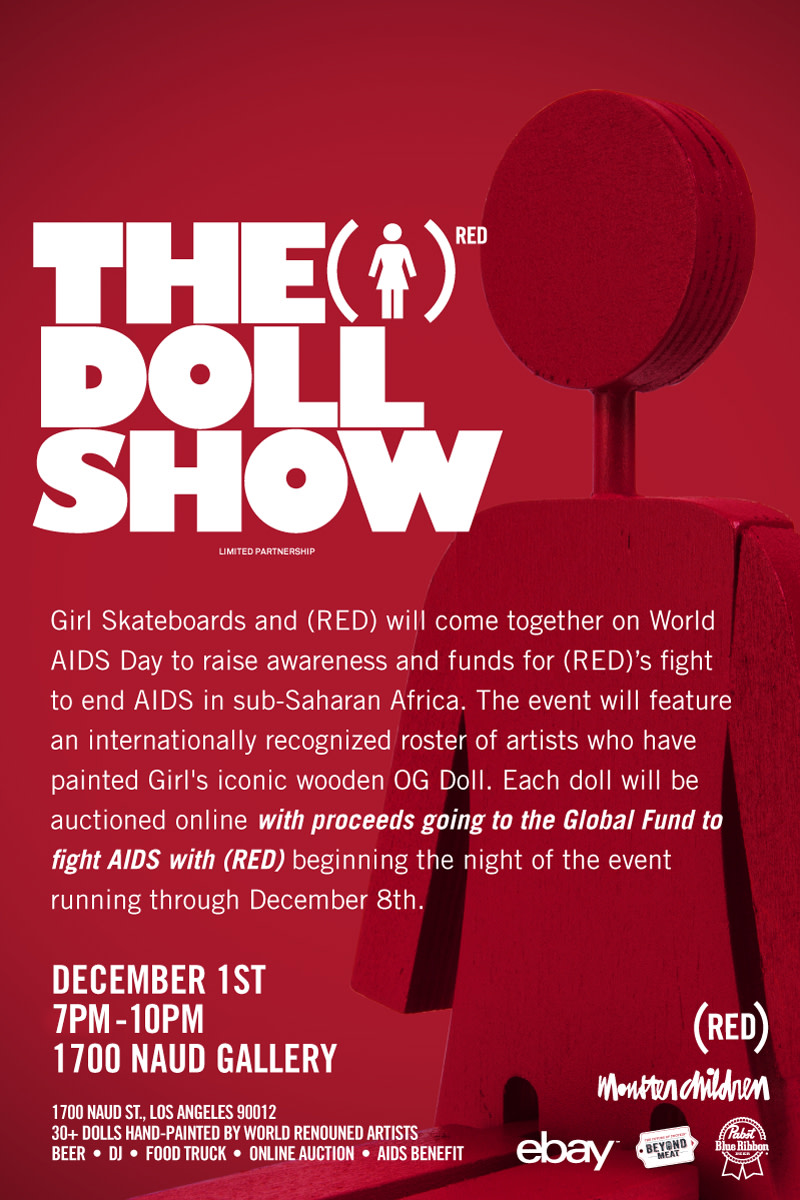 Girl Presents (RED) Doll Show - Skateboarding