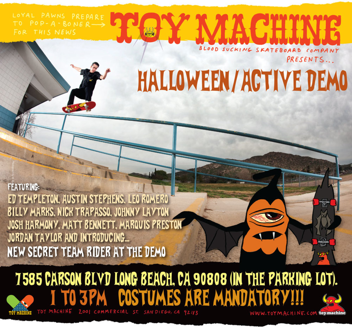 Toy Machine Halloween Demo & New Rider TransWorld SKATEboarding Magazine