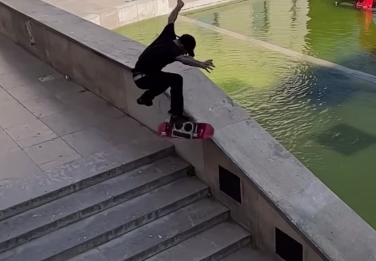 Unbelievable Trick on Paris' Le Dome Hubba TransWorld SKATEboarding