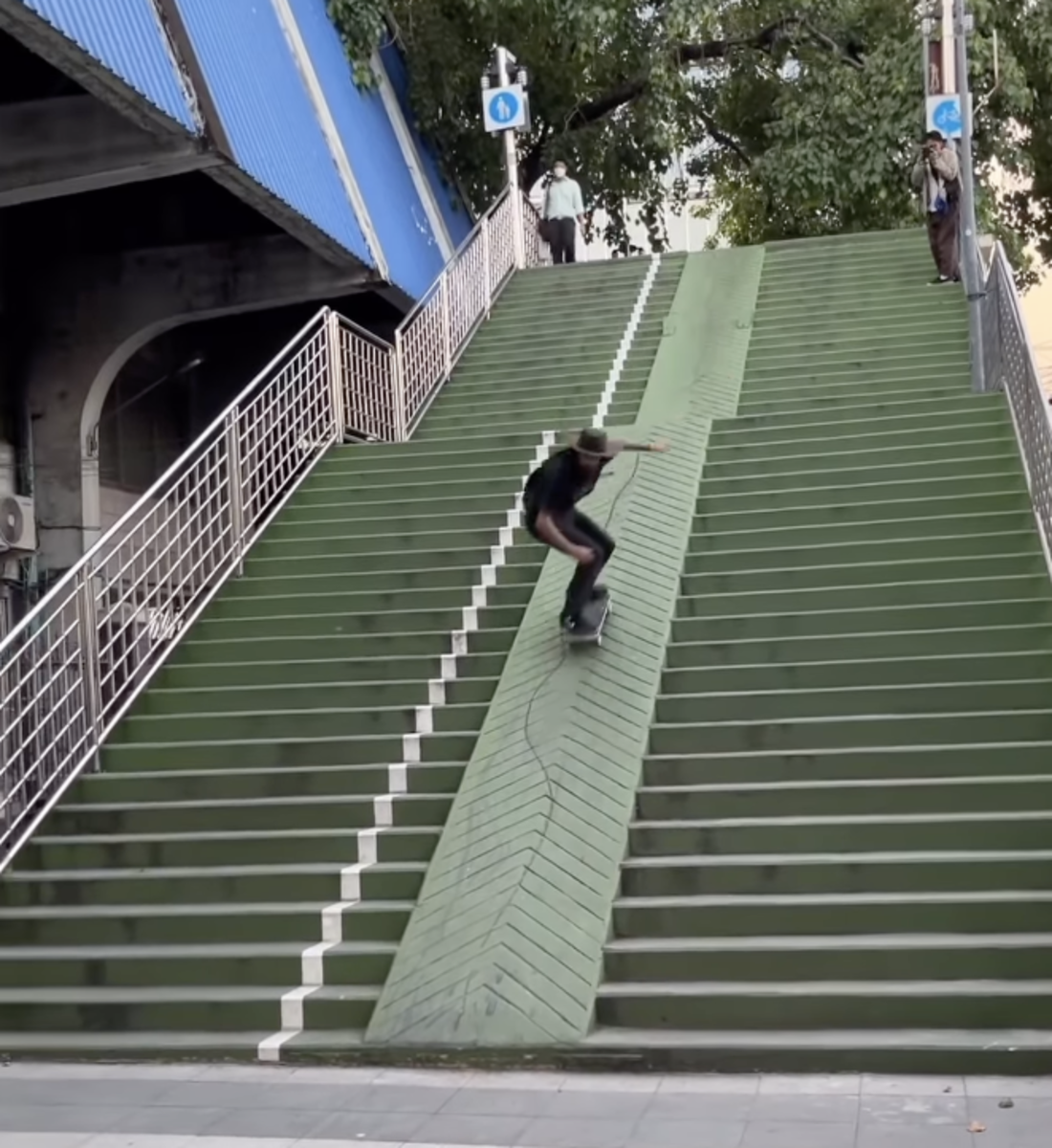 Cody Lockwood Blasts Down a Massive Stair Set With Maximum Speed