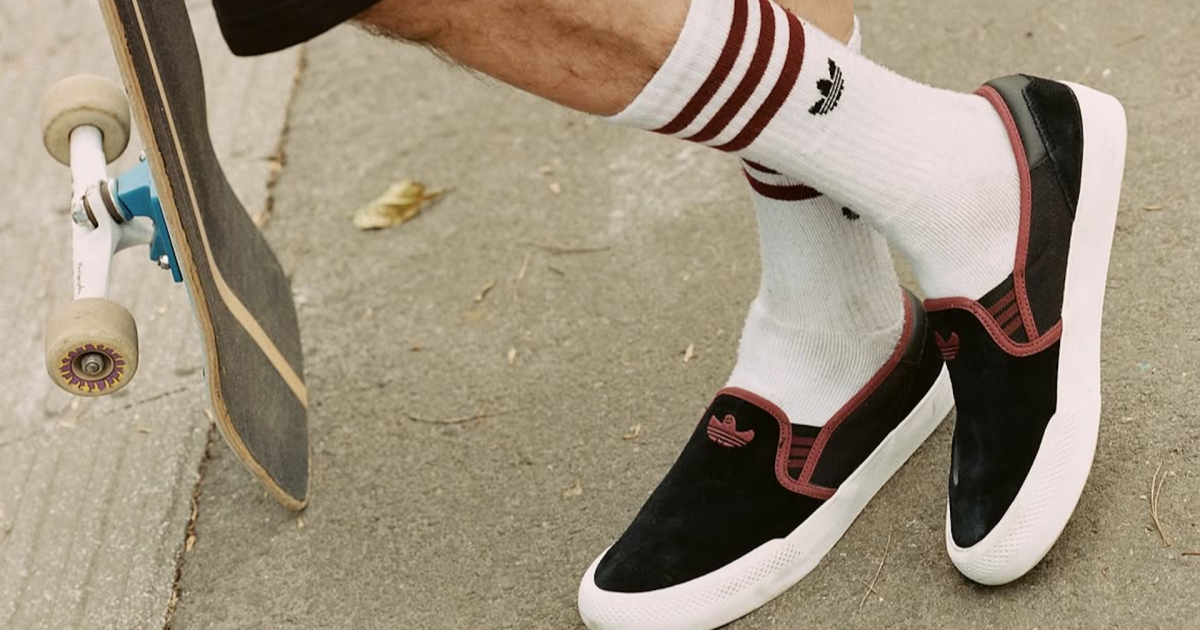 スケートボード adidas Originals SHMOOFOIL SLIP Adidas Shmoofoil Slip Skateboard Shoe - Black/Carbon/Black