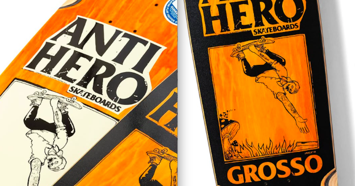 新品希少ANTIHERO JEFF GROSSO SCORCHTHEEARTH Anti-Hero Scorch the Earth Jeff Grosso 9.25