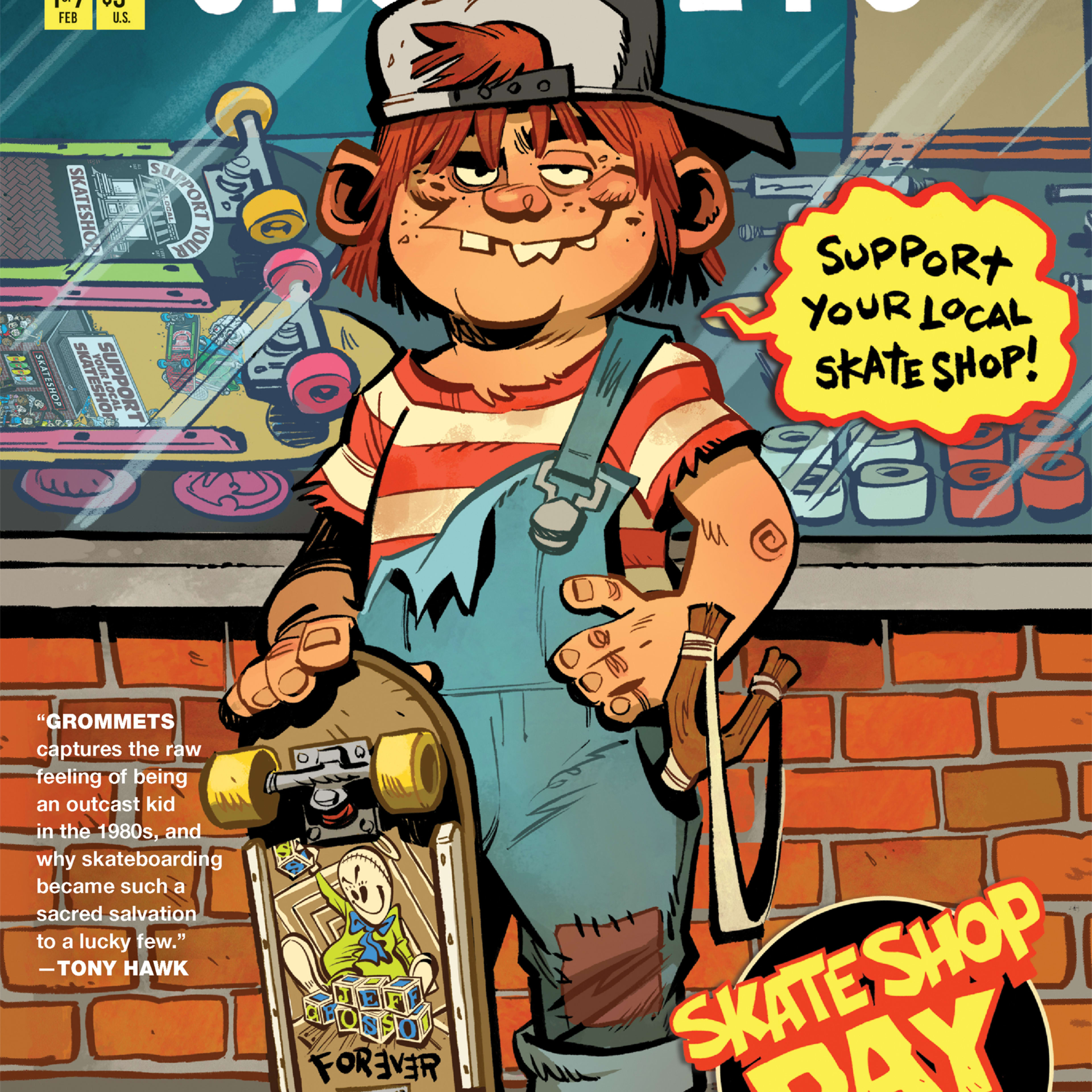 HUF x Skate Mental Wall Clock & T-shirt - Skateboarding