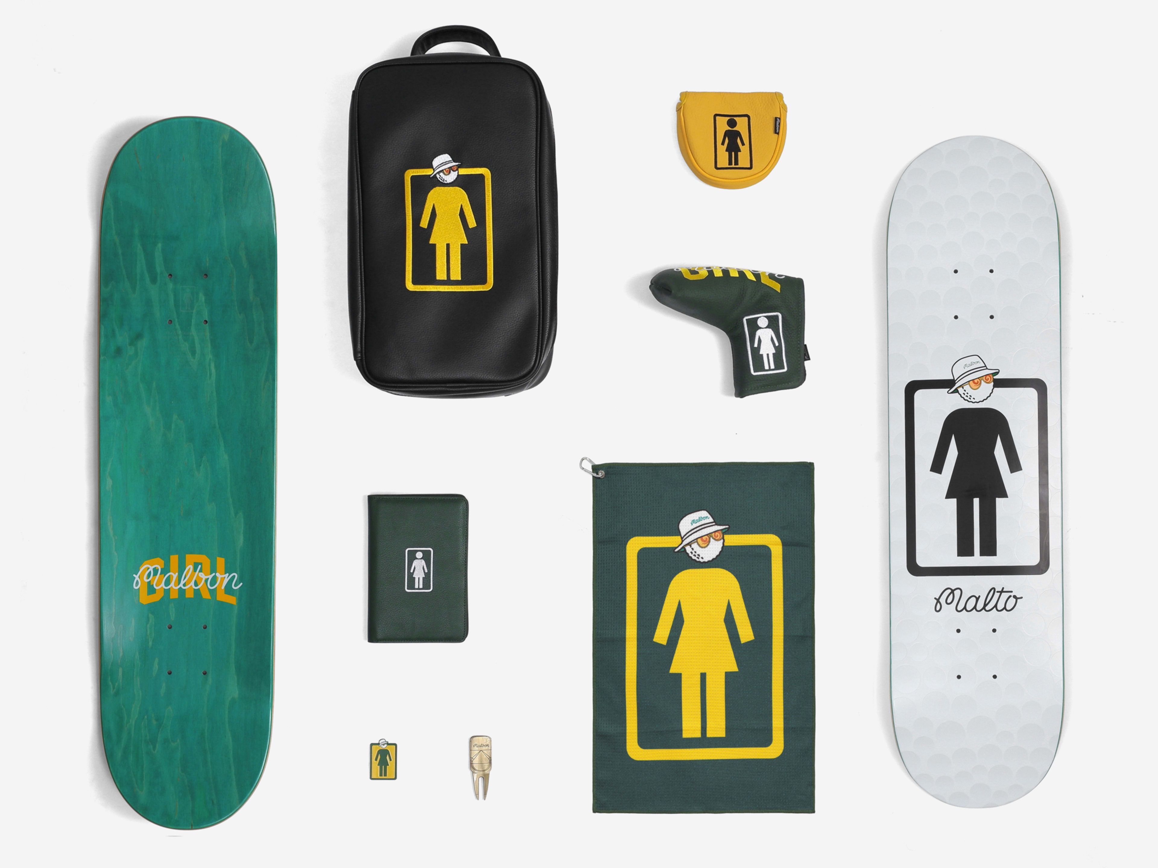 Malbon Girl skateboard ハーフジップジャケット マルボン Malbon Golf x Girl - Skateboarding