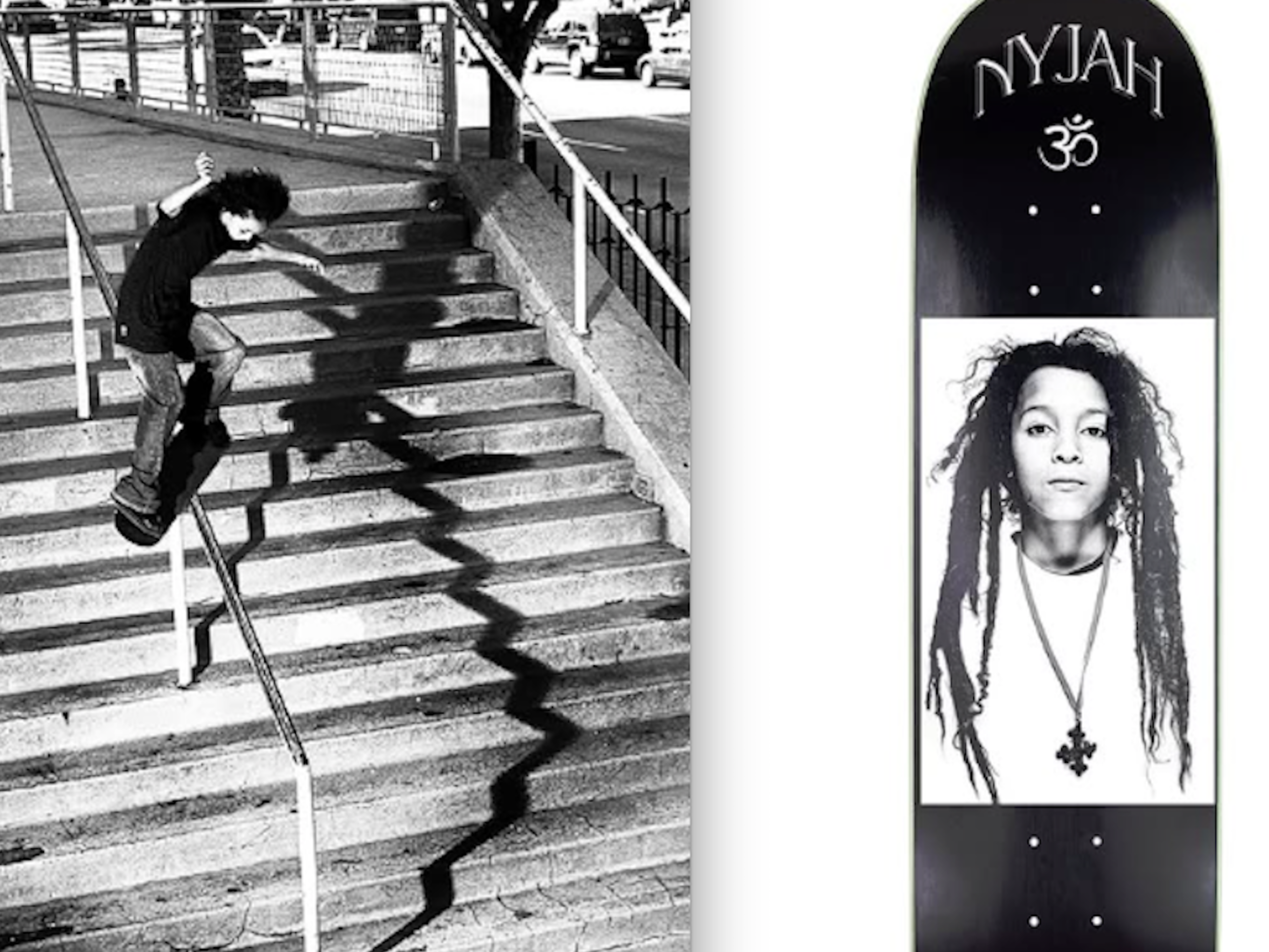 スケートボード DISORDER Uncle Jah NYJAH PRO Graphic RARE Nyjah Huston Disorder Skateboard Deck Uncle Jah 8.125