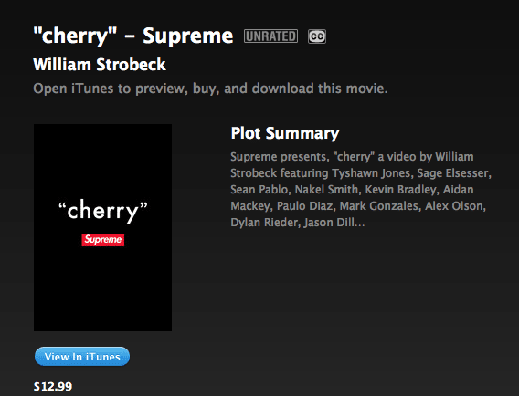 Supreme cherry ポスター william strobeck supreme cherry ポスター william strobeck Watch: William